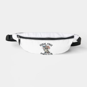 T-shirt patriotique de Raton Laveur Sauvage Mais L