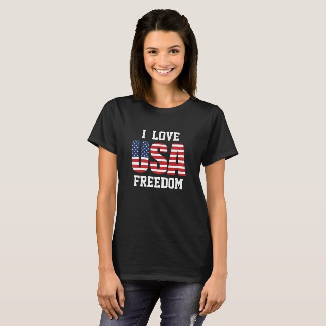 T-shirt patriotique féminin (Devant entier)