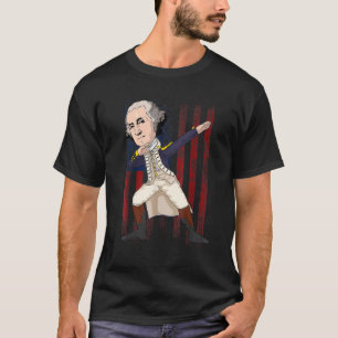 T-shirt Patriotique George Washington Dabbing Dab Dance 4e