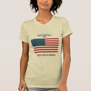 T-shirt patriotique "God Bless The USA" pour femme
