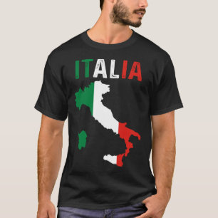 T-shirt Patriotique Italie Racines Europe Voyageur Italie 