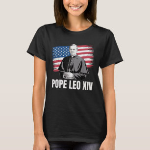 T-shirt Patriotique Léon Xiv Église catholique américaine