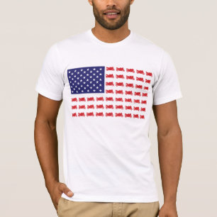 T-shirt Patriotique Motorcycle Cruiser