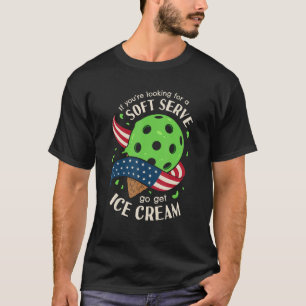 T-shirt Patriotique Pickleball Soft Serve Glace Pickle Crè