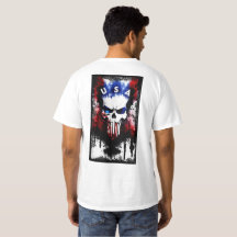 Patriotique Punisher (USA) Blanc