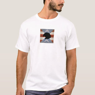 T-shirt Patriotique Rouge Bleu blanc avec aigle