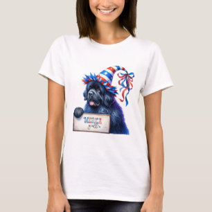 T-shirt Patriotique Terre-Neuve 'Merica Y'all