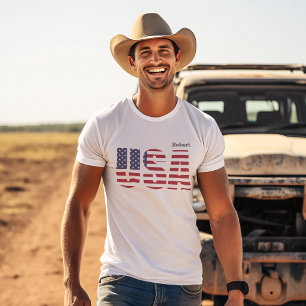 T-shirt Patriotique USA Unisex Adulte S à 5X