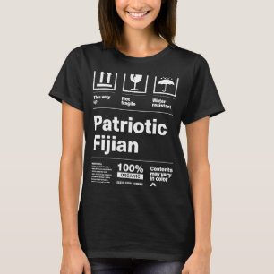 T-shirt Patriotisme patriotique fidjien Fidji Fierté iTa