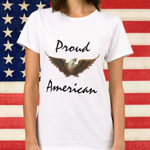 T-shirt Patriotisme Vintage Aigle américain à tête blanche