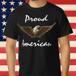 T-shirt Patriotisme Vintage Aigle américain à tête blanche