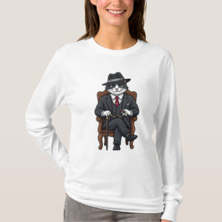 T-shirt Patron de la mafia Gangster Kitty