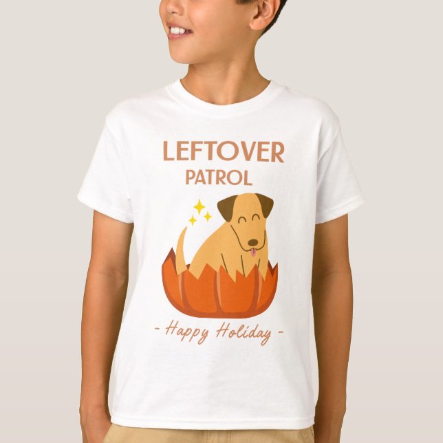T-shirt Patrouille de gauche de Thanksgiving (Devant)