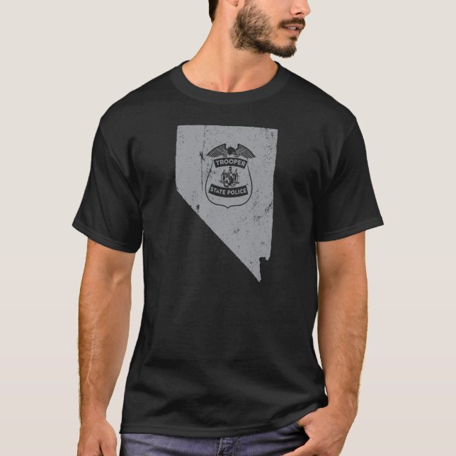 T-shirt Patrouille de route du Nevada de chemise de soldat (Devant)