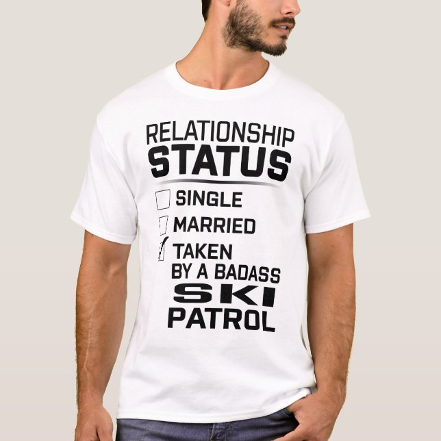 T-shirt Patrouille de ski de Badass (Devant)