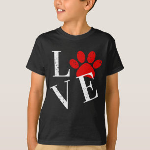 T-Shirt PATTE DE CHIEN AMOUR TENDANCE