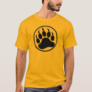 T-shirt Patte d'ours sur le devant Woof sur le dos