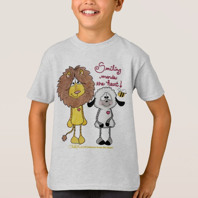 T-shirt Pattes cardiaques Lion et Lamb (Devant)