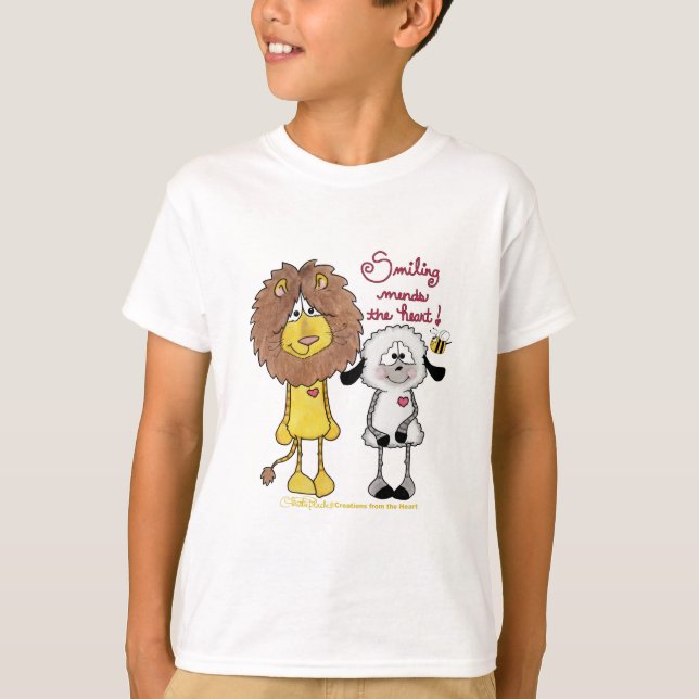 T-shirt Pattes cardiaques Lion et Lamb (Devant)