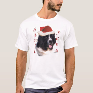 T-shirt Pattes de Terre-Neuve (landseer) Père Noël