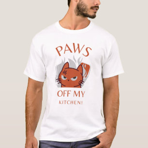 T-shirt Pattes dehors de ma cuisine ! - Pickleball félin