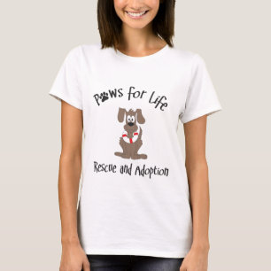 T-shirt Pattes pour la chemise à manches longues de la vi