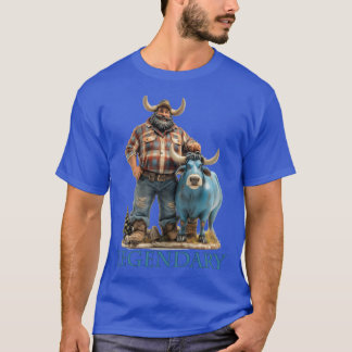 T-shirt Paul Bunyan Babe the Blue Ox Legendary American Fo