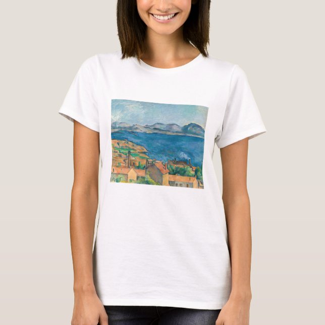 T-shirt Paul Cezanne - Baie de Marseille, vue d'Estaque (Devant)