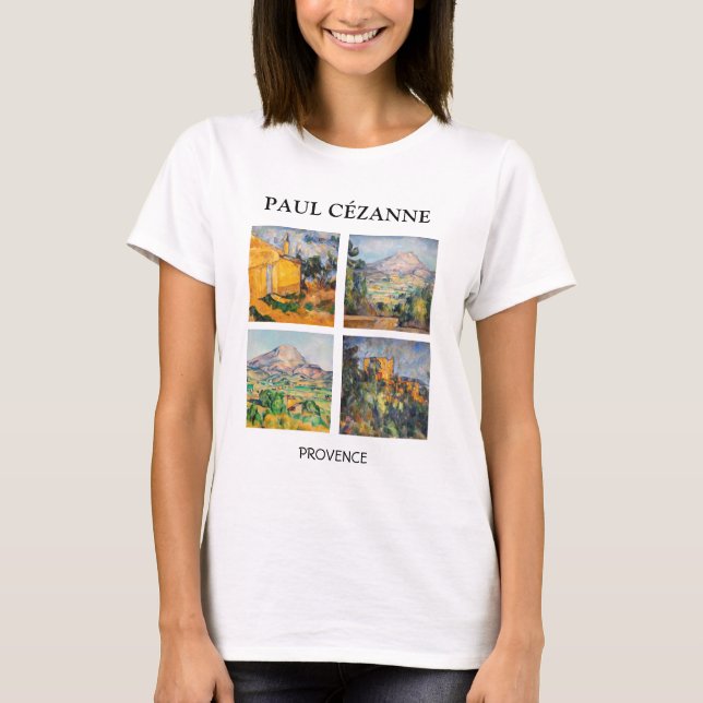 T-shirt Paul Cezanne - Sélection de chefs-d'oeuvre paysage (Devant)