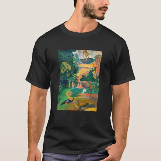 T-shirt Paul Gauguin - Paysage avec Peacocks / Matamoe (Devant)