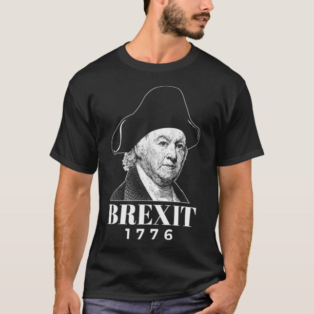 T-shirt Paul Revere Brexit 1776 4 juillet Patriote (Devant)