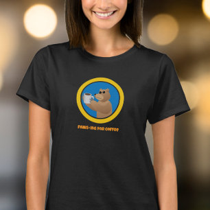 T-shirt Pause café Mignon ours Matin café Blague