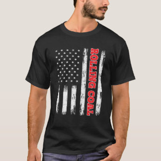 T-shirt Pavillon américain patriotique Diesel Power Rollin