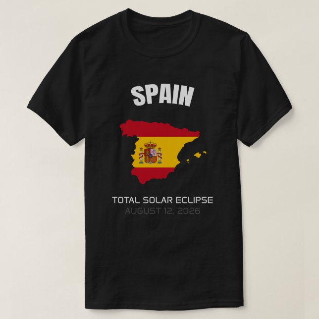 T-shirt Pavillon Espagne 2026 Éclipse Solaire Tota (Design devant)