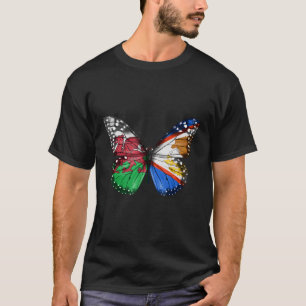 T-shirt Pavillon gallois américain samoan