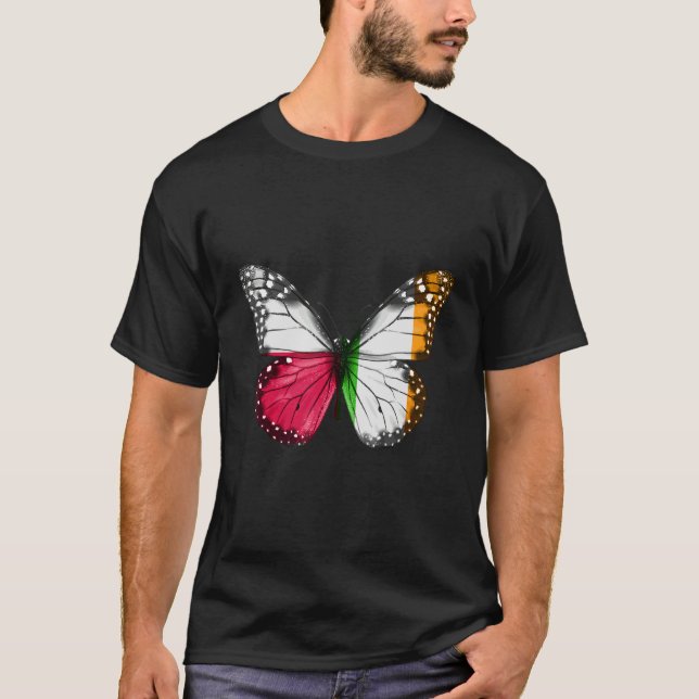 T-shirt Pavillon irlandais polonais 1 (Devant)
