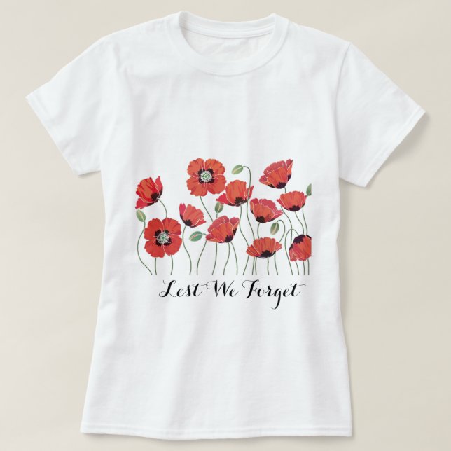 T-shirt Pavot de souvenir (Design devant)