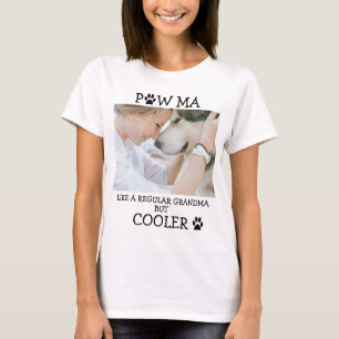 T-shirt Paw ma grand-mère amoureux des chiens photo person