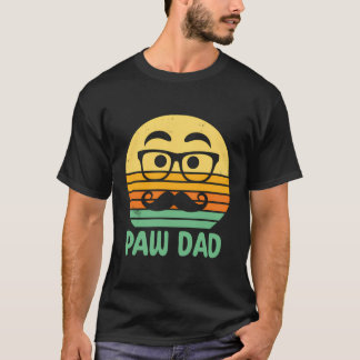T-shirt Paw Papa Amoureux des animaux papa Animaux domesti