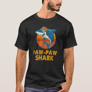 T-shirt Paw paw Requin Funny Vintage Papa grand-père s Pèr