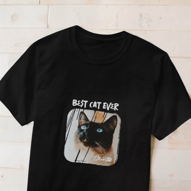 T-shirt Paw photo Cool de Meilleur Chat Ever pour animaux  (Créateur téléchargé)