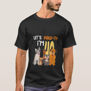 T-shirt Paw ty 40th Birthday Celebration Party I m 4
