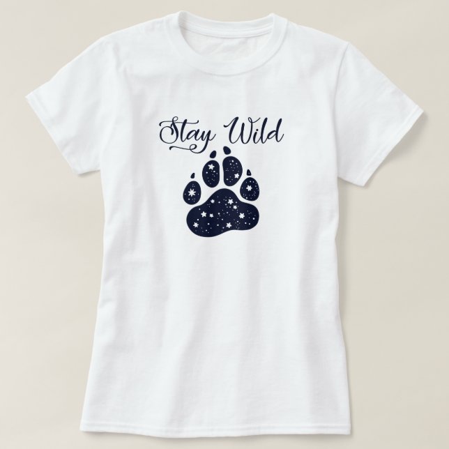 T-shirt Paw Wolf Wild (Design devant)