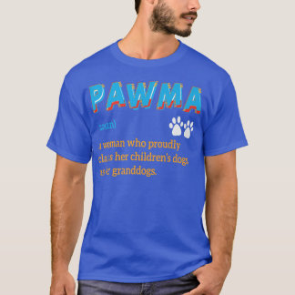 T-shirt Pawma Définition Mama Grand-mère Amoureux de les c