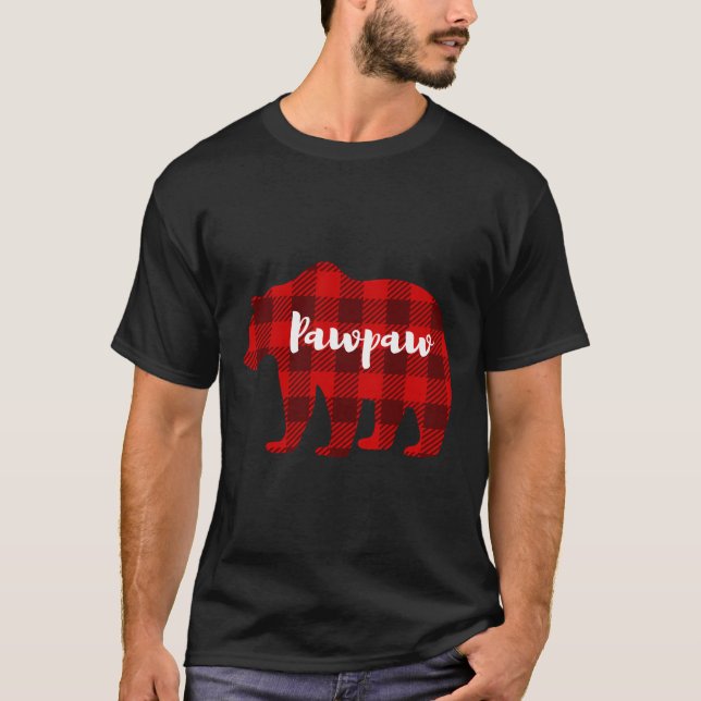 T-shirt Pawpaw Ours Vêtements Hommes Cadeaux Grand-Parent  (Devant)