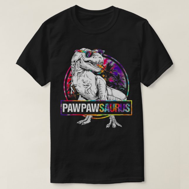 T-shirt PawPawsaurus Dinosaur PawPaw Saurus Famille Matchi (Design devant)