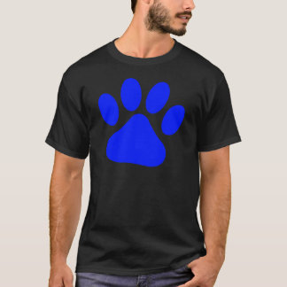 T-shirt Pawprint bleu