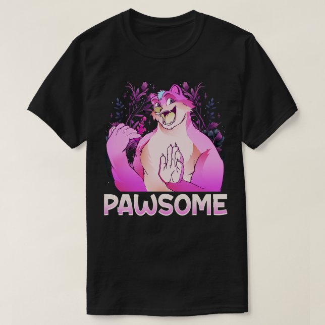 T-shirt Pawsome I Fandom Cospaly 10 (Design devant)