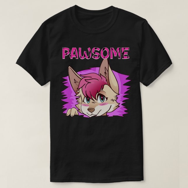 T-shirt Pawsome I Fandom Cospaly 17 (Design devant)