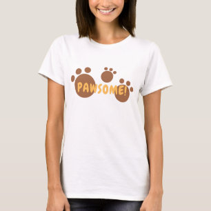 T-shirt pawsome pour femmes amoureux de les chats